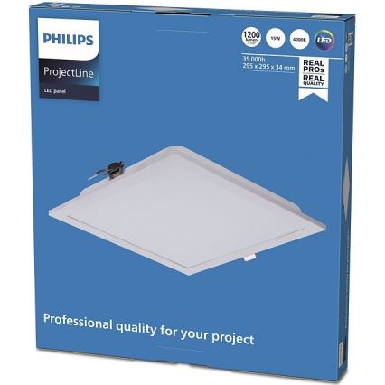 Philips - LED indbygningslampe PROJECTLINE LED/15W/230V 29,5x29,5 cm