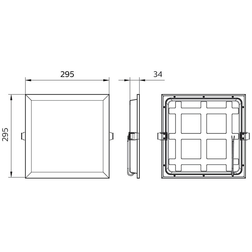 Philips - LED indbygningslampe PROJECTLINE LED/15W/230V 29,5x29,5 cm