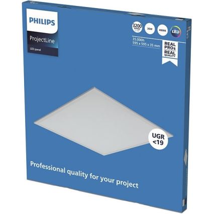 Philips - LED indbygningslampe PROJECTLINE LED/36W/230V 59,5x59,5 cm