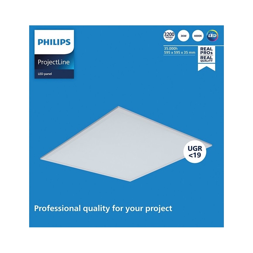 Philips - LED indbygningslampe PROJECTLINE LED/36W/230V 59,5x59,5 cm