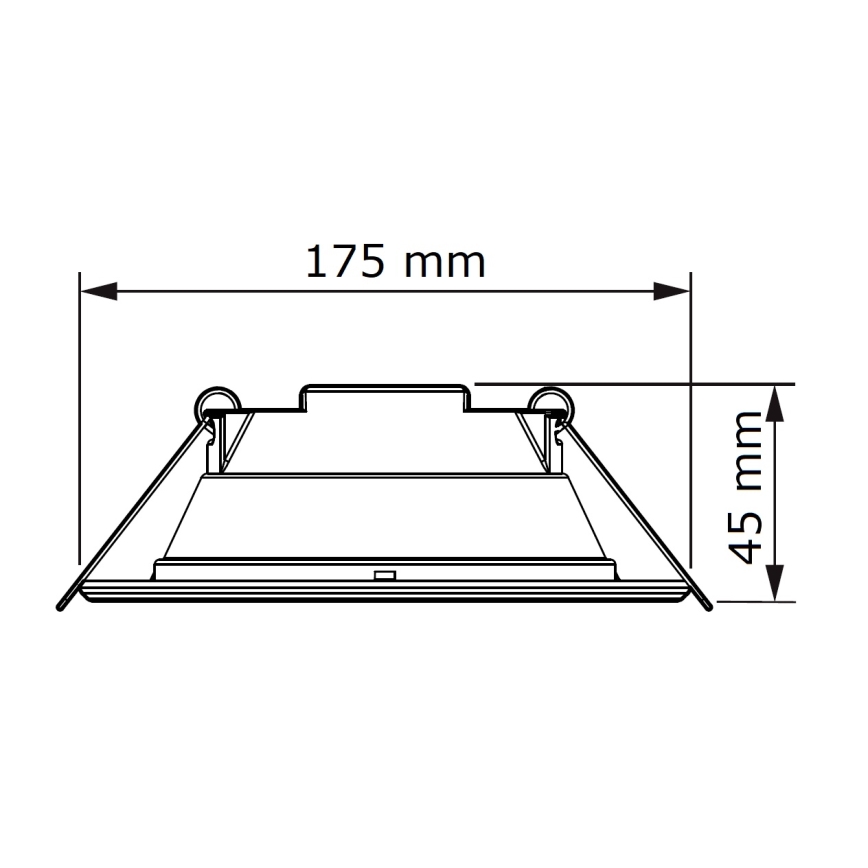 Philips - LED indbygningslampe SLIM LED/11W/230V 3000K
