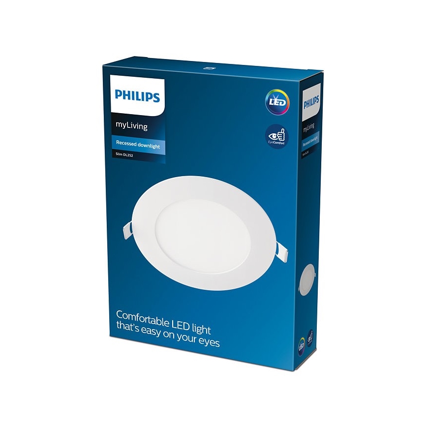 Philips - LED indbygningslampe SLIM LED/9W/230V 3000K