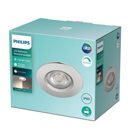 Philips - LED indbygningslampe til badeværelse dæmpbar DIVE 1xLED/5W/230V IP65