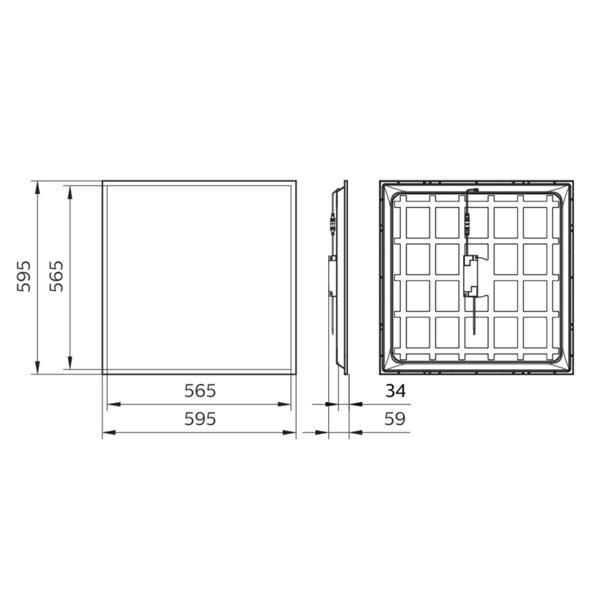 Philips - LED indbygningspanel LEDINAIRE LED/34W/230V 60x60 cm 4000K UGR&lt;19 IP40