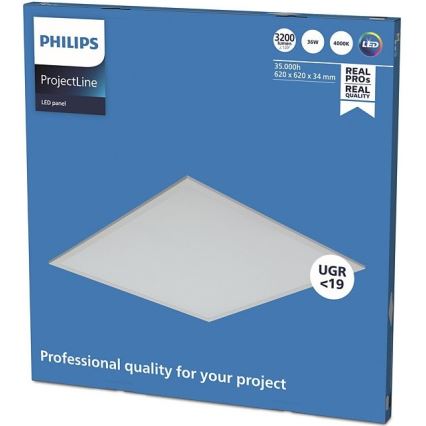 Philips - LED indbygningspanel PROJECTLINE LED/36W/230V 62x62 cm