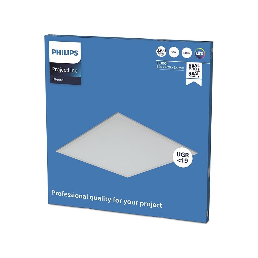 Philips - LED indbygningspanel PROJECTLINE LED/36W/230V 62x62 cm