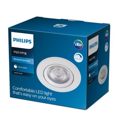 Philips - LED indbygningsspot dæmpbar LED/5W/230V 2700K