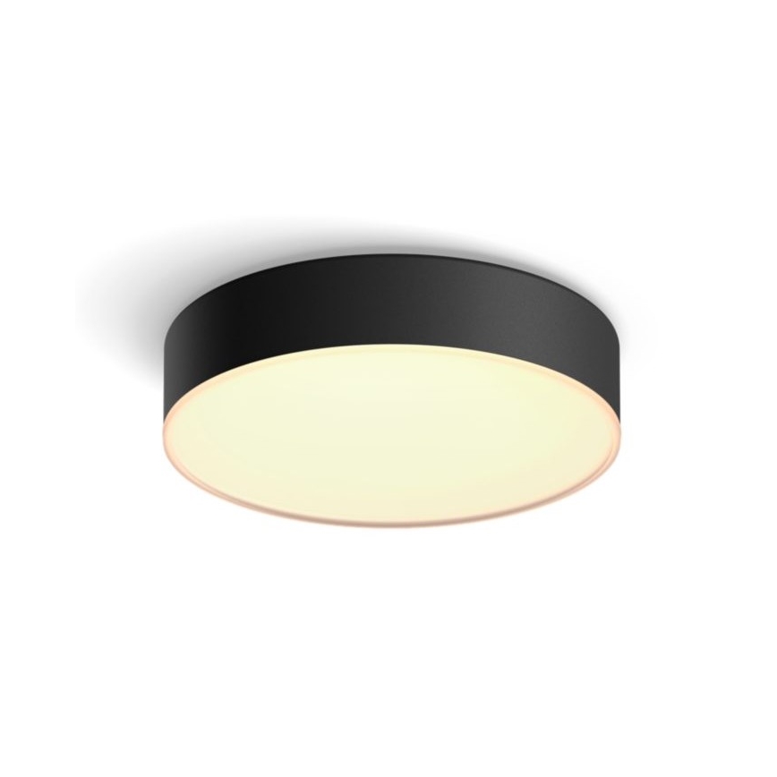 Philips - LED loftlampe dæmpbar Hue LED/9,6W/230V 2200-6500K diameter 261 mm sort + fjernbetjening