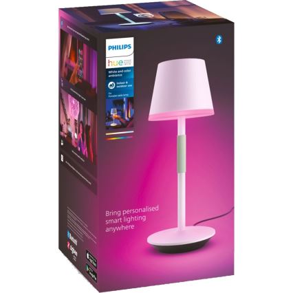 Philips - Udendørs LED lampe m. touch-funktion dæmpbar RGBW-farver Hue GO LED/6,2W/230V 2000-6500K IP54