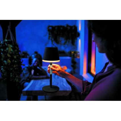 Philips - Udendørs LED lampe m. touch-funktion dæmpbar RGBW-farver Hue GO LED/6,2W/230V 2000-6500K IP54