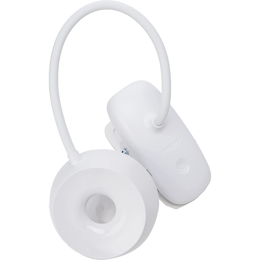 Philips - LED lampe med klemme dæmpbar DONUTCLIP LED/3W/5V 1200 mAh CRI 90 hvid