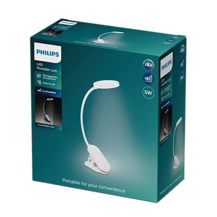 Philips - LED lampe med klemme dæmpbar LED/5W/5V CRI 90