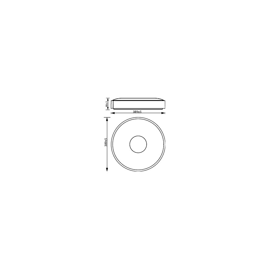 Philips - LED loftlampe dæmpbar COINER SCENE SWITCH LED/24W/230V 2700K sort