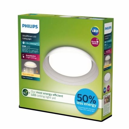 Philips - LED loftlampe dæmpbar FLETA SCENE SWITCH LED/10W/230V 2700K transparent