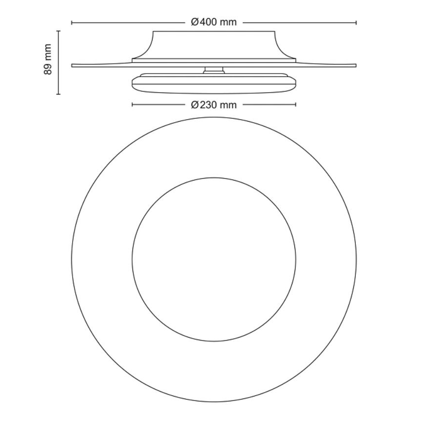 Philips- LED loftlampe dæmpbar SCENE SWITCH LED/30W/230V 2700K sølvfarvet