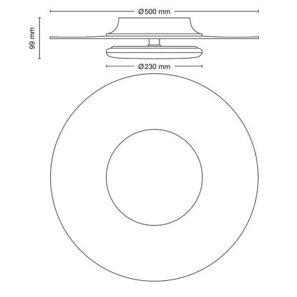 Philips- LED loftlampe dæmpbar SCENE SWITCH LED/40W/230V 2700K sølvfarvet