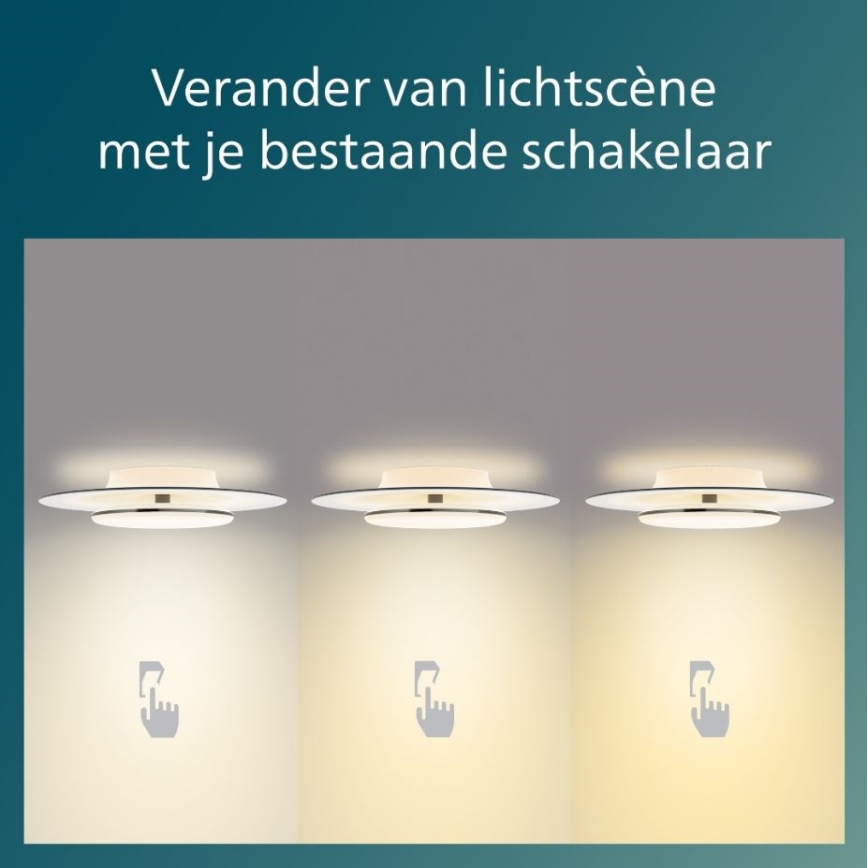 Philips- LED loftlampe dæmpbar SCENE SWITCH LED/40W/230V 2700K sort