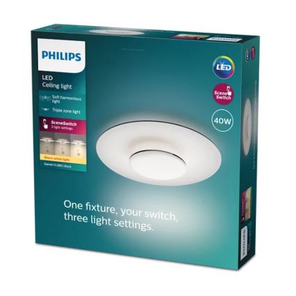 Philips- LED loftlampe dæmpbar SCENE SWITCH LED/40W/230V 2700K sort