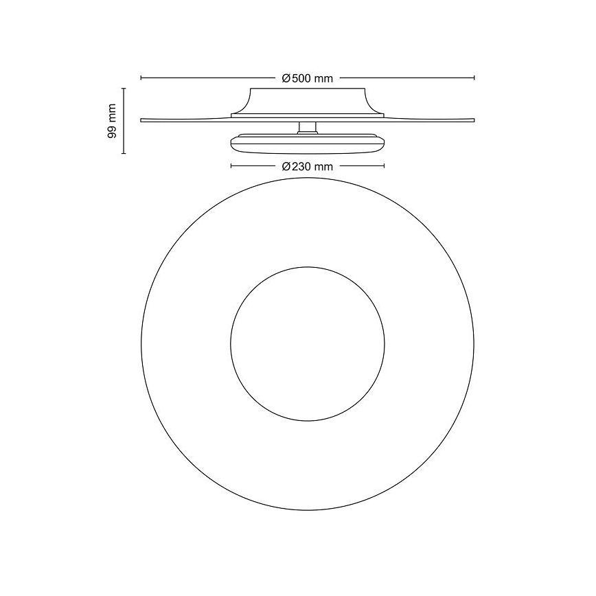 Philips- LED loftlampe dæmpbar SCENE SWITCH LED/40W/230V 2700K sort