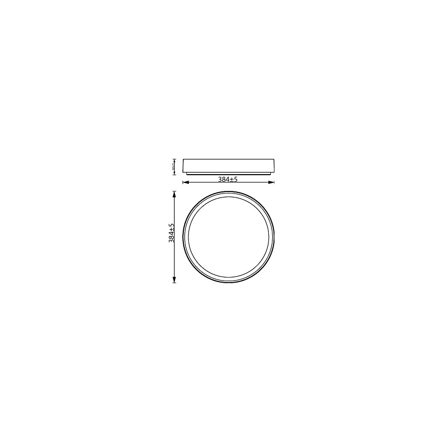 Philips - LED loftlampe dæmpbar HANNO LED/24W/230V 2700K sort