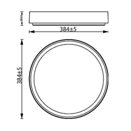 Philips - LED loftlampe dæmpbar HANNO SCENE SWITCH LED/24W/230V 4000K hvid