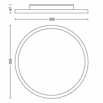 Philips - LED loftlampe dæmpbar Hue LED/19W/230V 2200-6500K + fjernbetjening