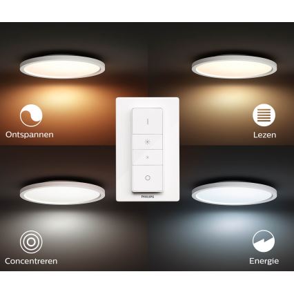 Philips - LED loftlampe dæmpbar Hue AURELLE LED/24,5W/230V + fjernbetjening