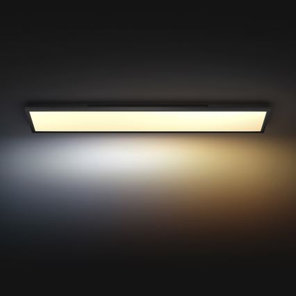 Philips - LED loftlampe dæmpbar Hue AURELLE LED/39W/230V 2200-6500K 120x30 cm sort