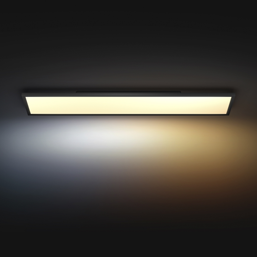 Philips - LED loftlampe dæmpbar Hue AURELLE LED/39W/230V 2200-6500K 120x30 cm sort
