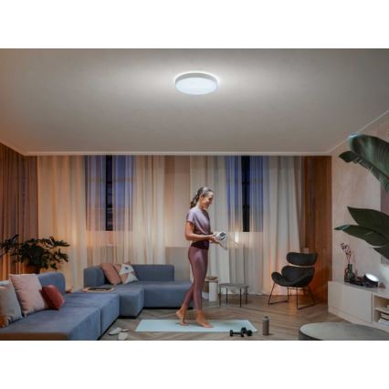 Philips - LED loftlampe dæmpbar Hue LED/33,5W/230V 2200-6500K diameter 425 mm hvid + fjernbetjening