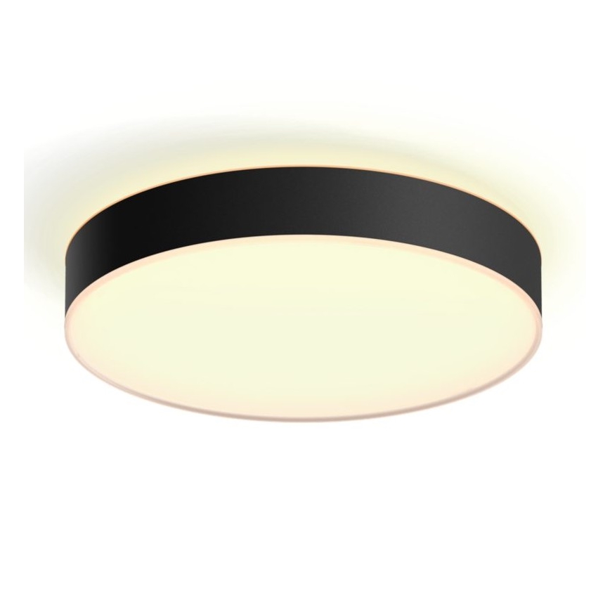Philips - LED loftlampe dæmpbar Hue LED/33,5W/230V 2200-6500K diameter 425 mm sort + fjernbetjening