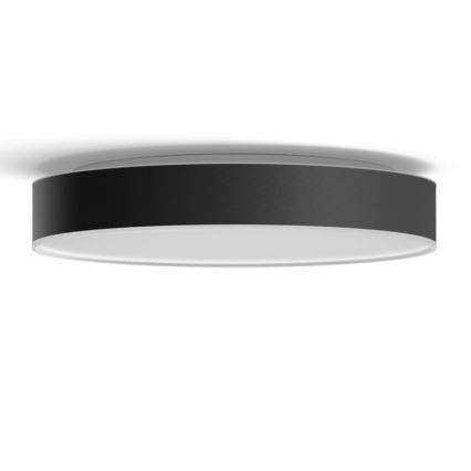 Philips - LED loftlampe dæmpbar Hue LED/33,5W/230V 2200-6500K diameter 425 mm sort + fjernbetjening