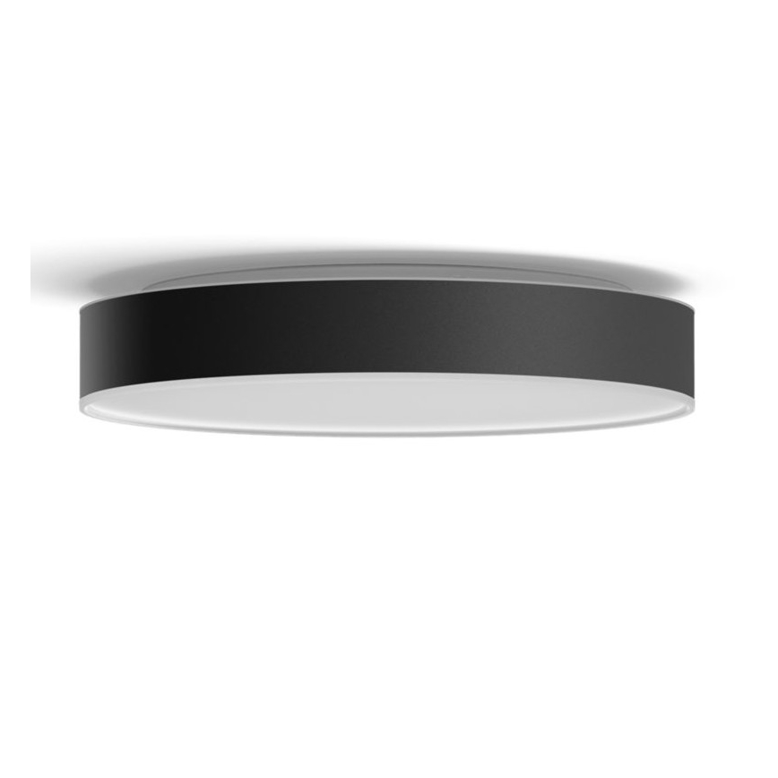 Philips - LED loftlampe dæmpbar Hue LED/33,5W/230V 2200-6500K diameter 425 mm sort + fjernbetjening