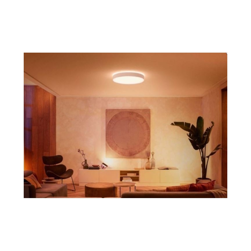Philips - LED loftlampe dæmpbar Hue LED/48W/230V 2200-6500K diameter 551 mm hvid + fjernbetjening