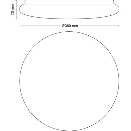 Philips - LED loftlampe dæmpbar LED/24W/230V 2700-6500K + fjernbetjening