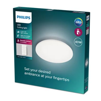 Philips - LED loftlampe dæmpbar LED/40W/230V 2700-6500K + fjernbetjening