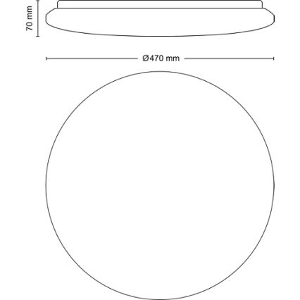 Philips - LED loftlampe dæmpbar LED/40W/230V 2700-6500K + fjernbetjening