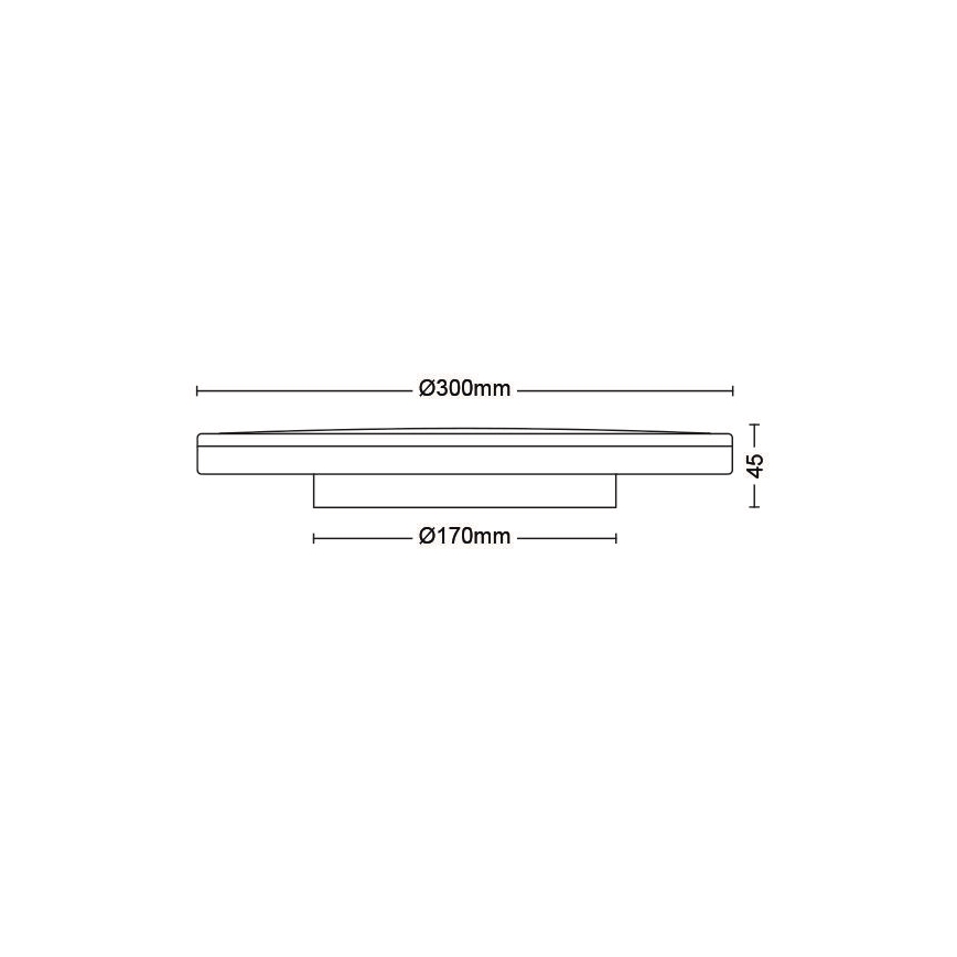 Philips - LED loftlampe dæmpbar SCENE SWITCH LED/18W/230V diameter 30 cm 4000K sort