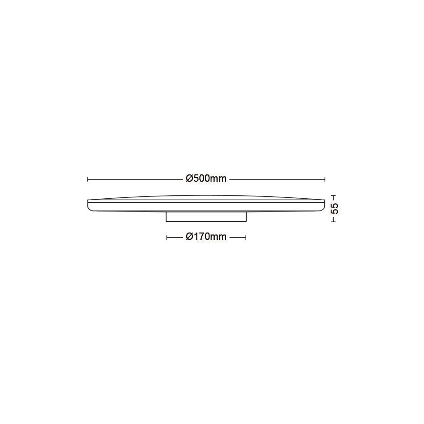 Philips - LED loftlampe dæmpbar SCENE SWITCH LED/36W/230V diameter 50 cm 4000K sort