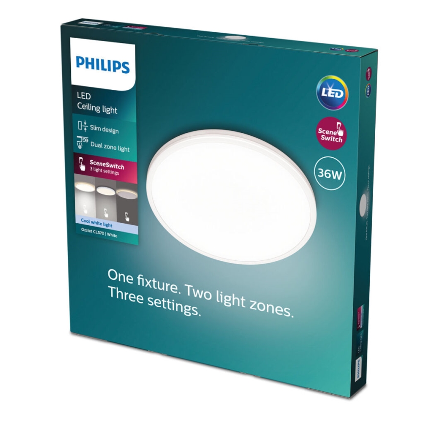 Philips - LED loftlampe dæmpbar SCENE SWITCH LED/36W/230V diameter 50 cm 4000K hvid