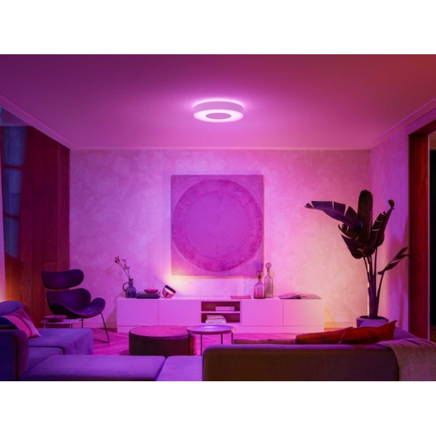 Philips - LED loftlampe dæmpbar RGB-farver Hue INFUSE LED/52,5W/230V 2000-6500K diam. 425 mm hvid