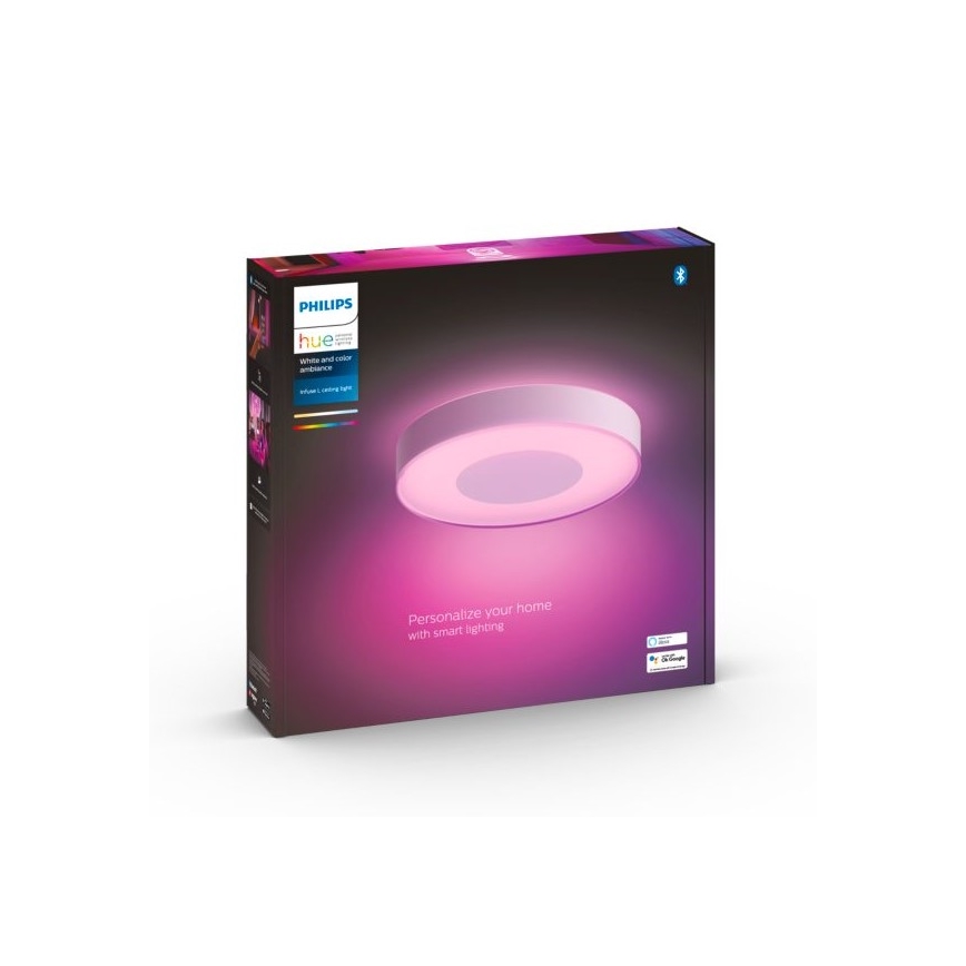 Philips - LED loftlampe dæmpbar RGB-farver Hue INFUSE LED/52,5W/230V 2000-6500K diam. 425 mm hvid