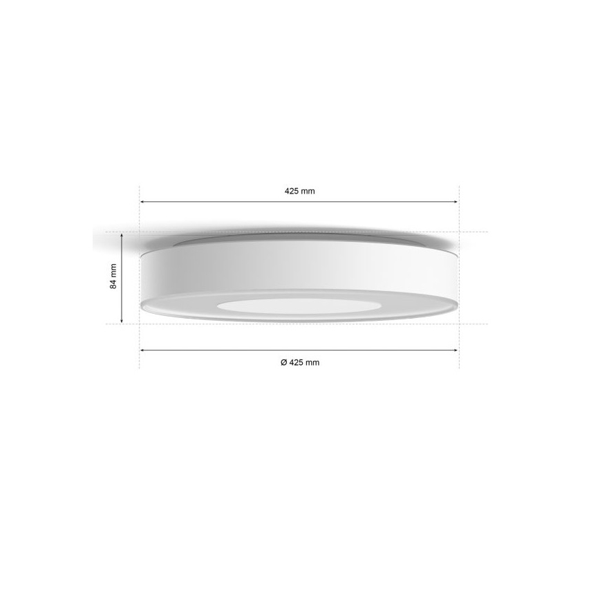 Philips - LED loftlampe dæmpbar RGB-farver Hue INFUSE LED/52,5W/230V 2000-6500K diam. 425 mm hvid
