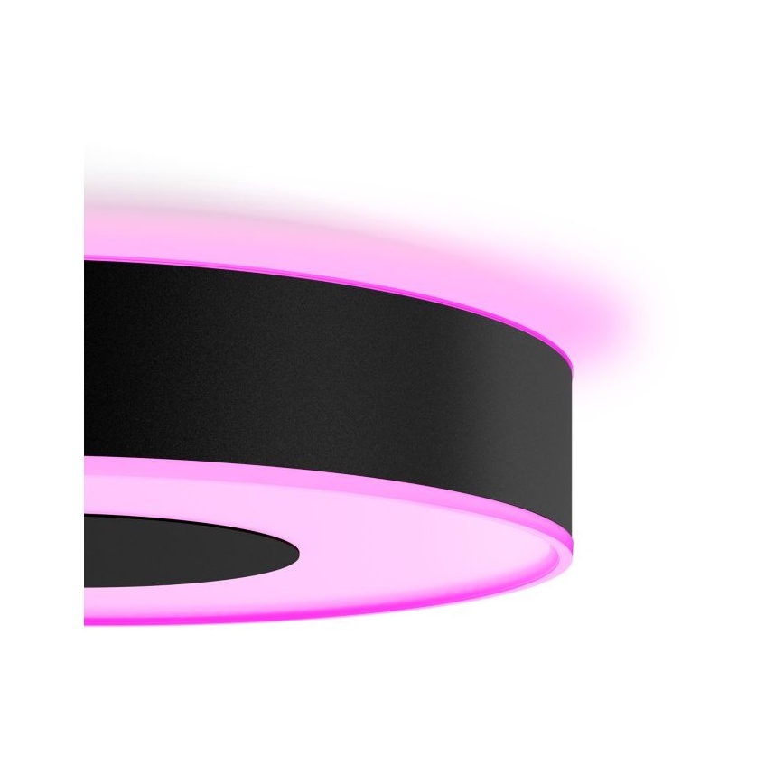 Philips - LED loftlampe dæmpbar RGB-farver Hue INFUSE LED/52,5W/230V 2000-6500K diam. 425 mm sort