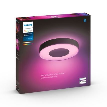 Philips - LED loftlampe dæmpbar RGB-farver Hue INFUSE LED/52,5W/230V 2000-6500K diam. 425 mm sort