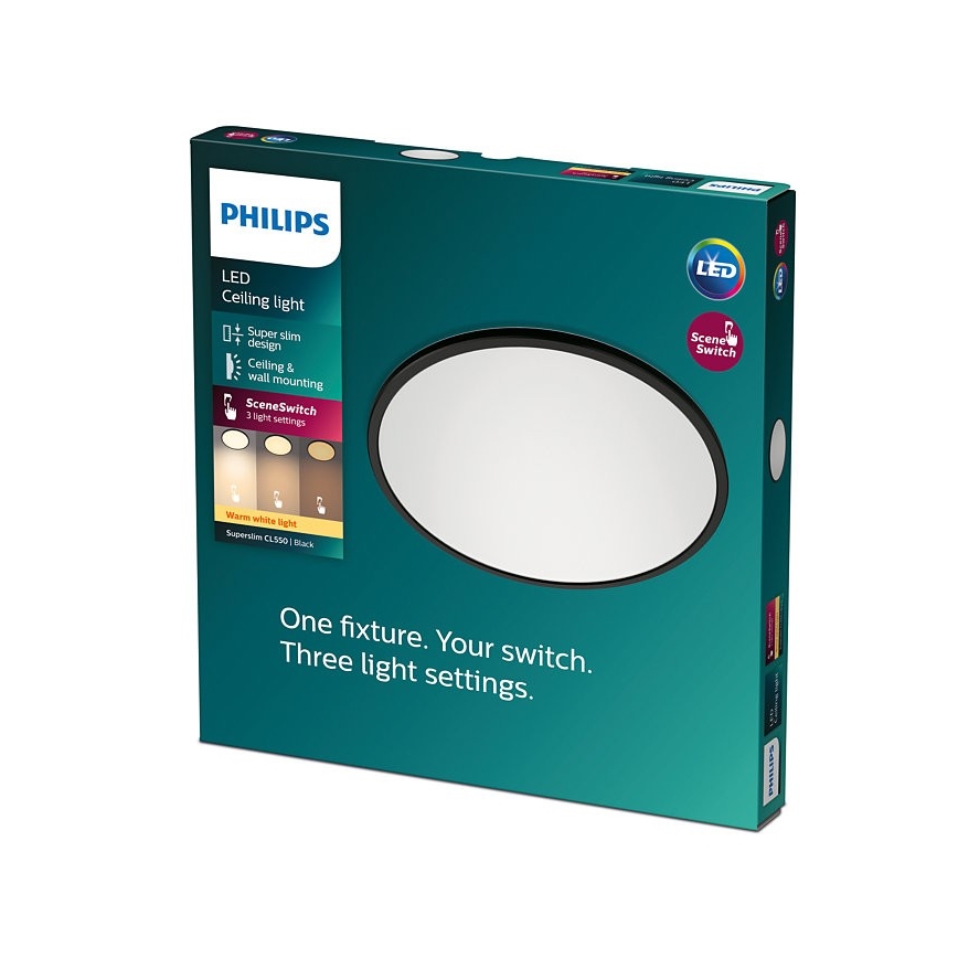 Philips - LED loftlampe dæmpbar SUPERSLIM CL550 LED/15W/230V