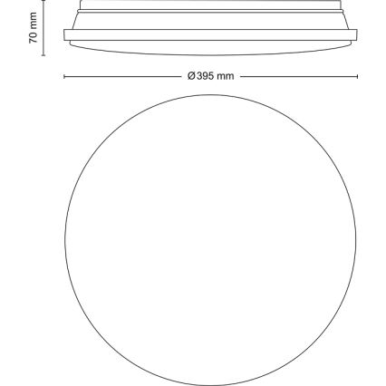Philips - LED loftlampe dæmpbar LED/24W/230V 2700-6500K + fjernbetjening