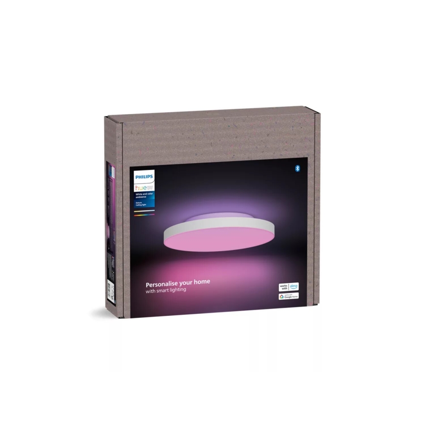 Philips - LED loftlampe m. RGBW-farver dæmpbar Hue DATURA LED/48W/230V 2000-6500K