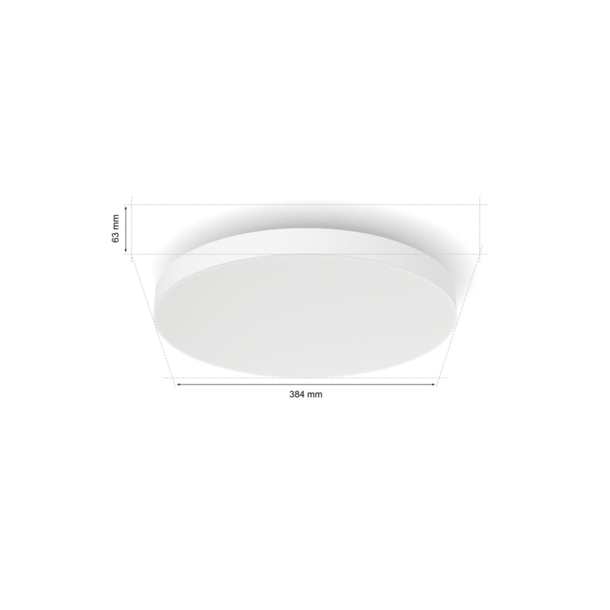 Philips - LED loftlampe m. RGBW-farver dæmpbar Hue DATURA LED/48W/230V 2000-6500K