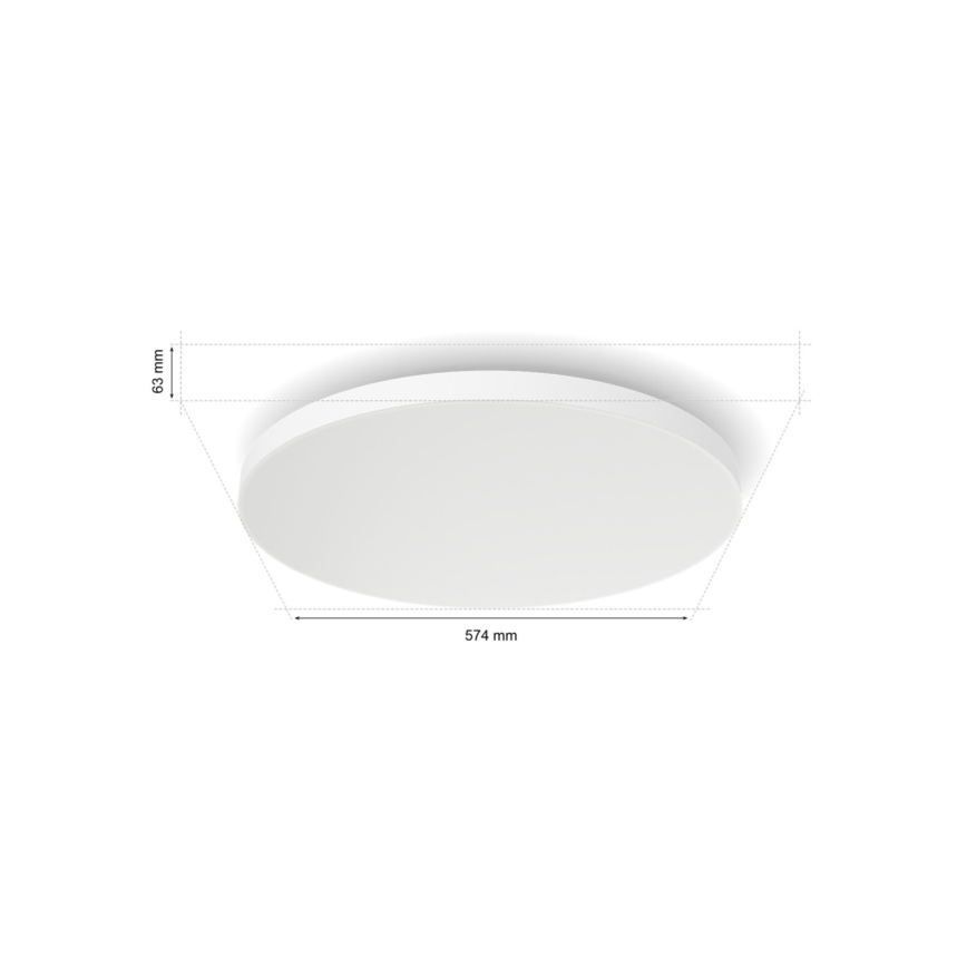 Philips - LED loftlampe m. RGBW-farver dæmpbar Hue DATURA LED/67W/230V 2000-6500K